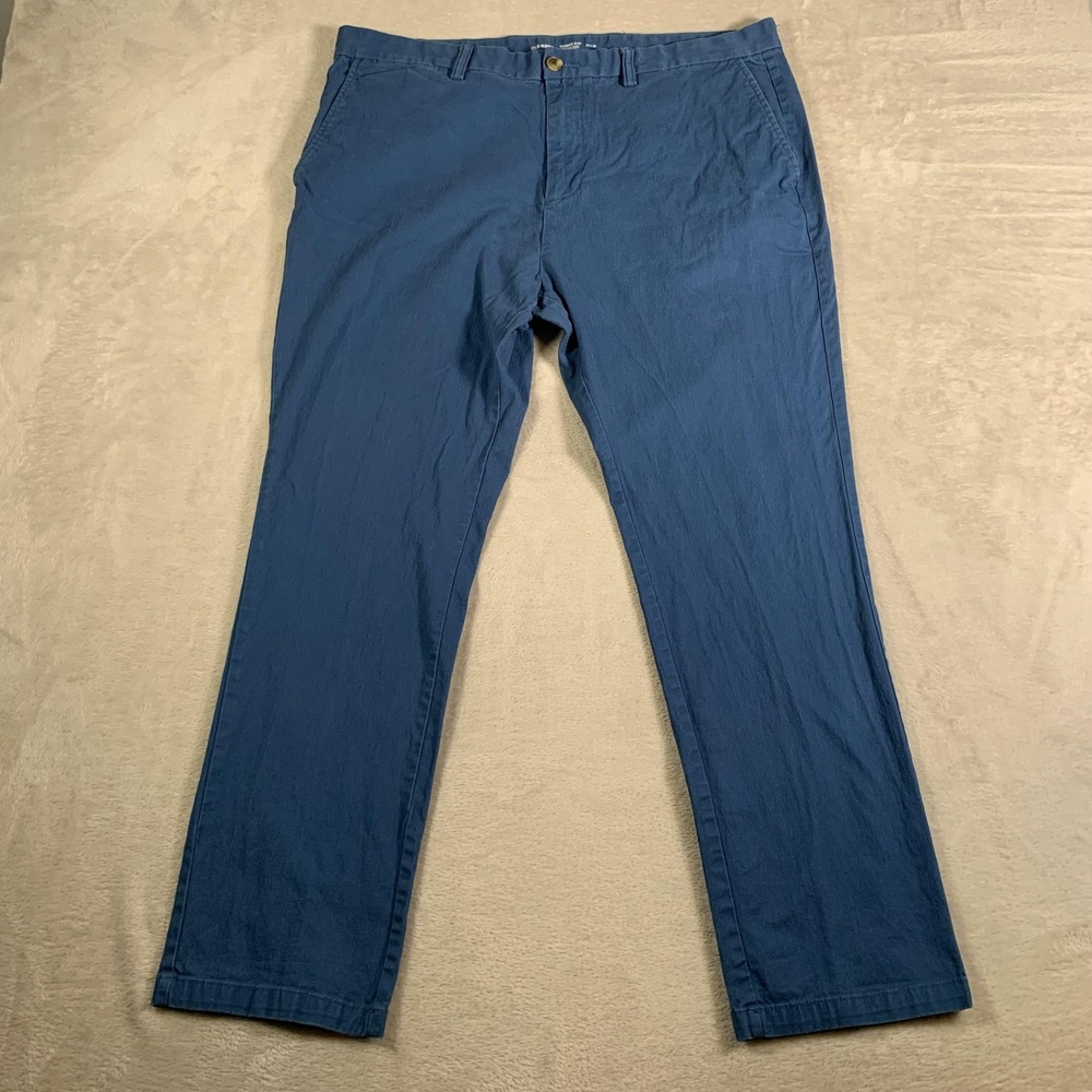 Old Navy Chino Pants Mens 38x30 Blue Ultimate Slim‎ Built-In Flex Stretch Casual